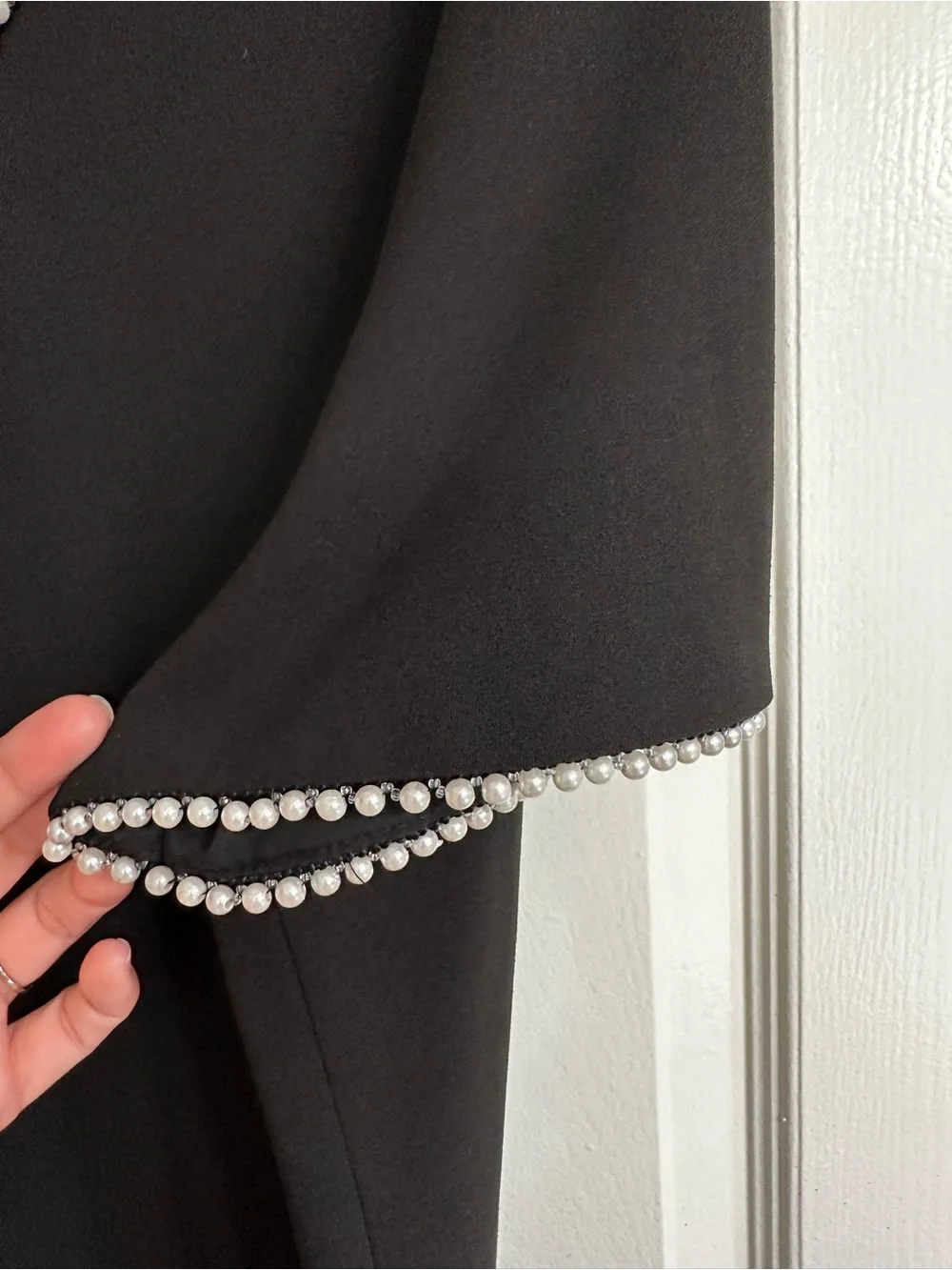 Victoria Dress with Pearl Trim - Picture 7 of 12